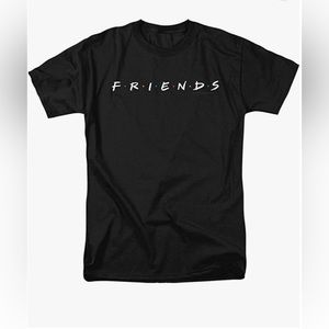 Authentic "Friends" Graphic Tee Shirt Vintage Black Size Large Wrap Party Gift